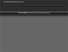 Tablet Screenshot of disobedientsheep.com